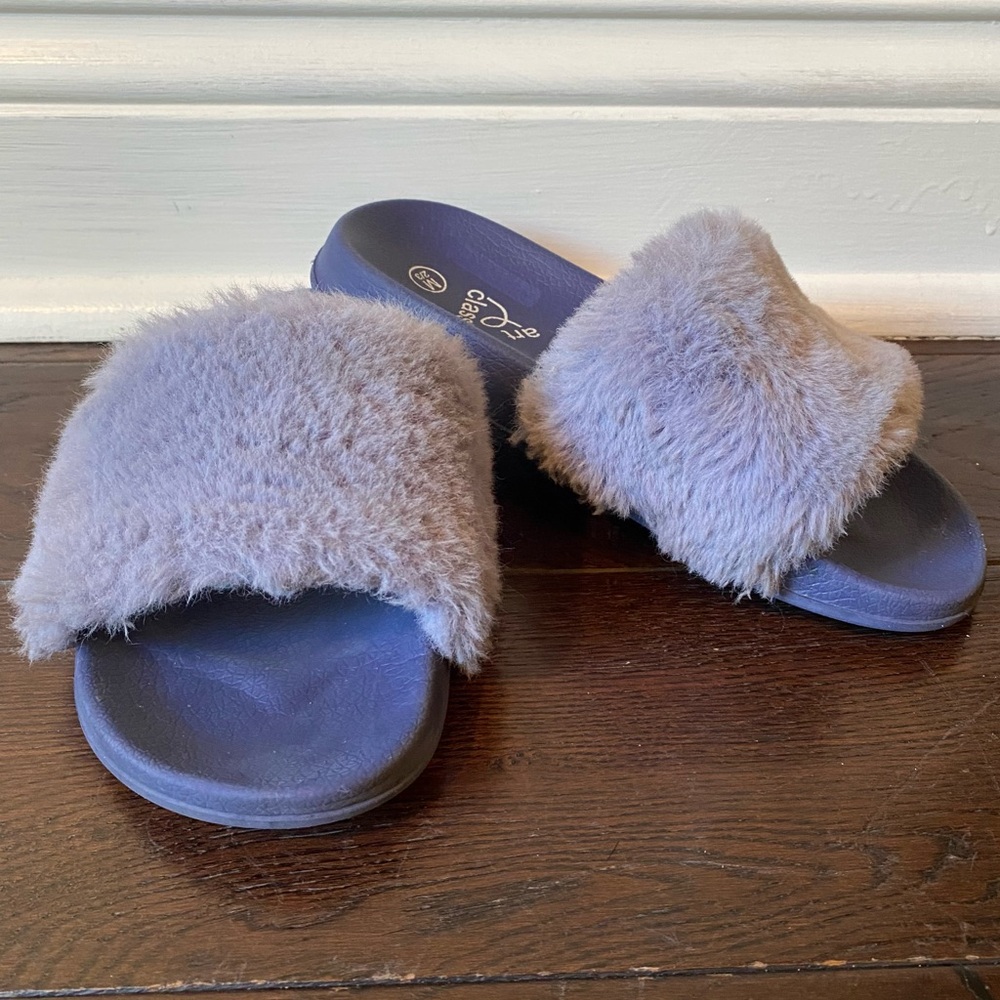 Art Class Fur Slides|Slippers